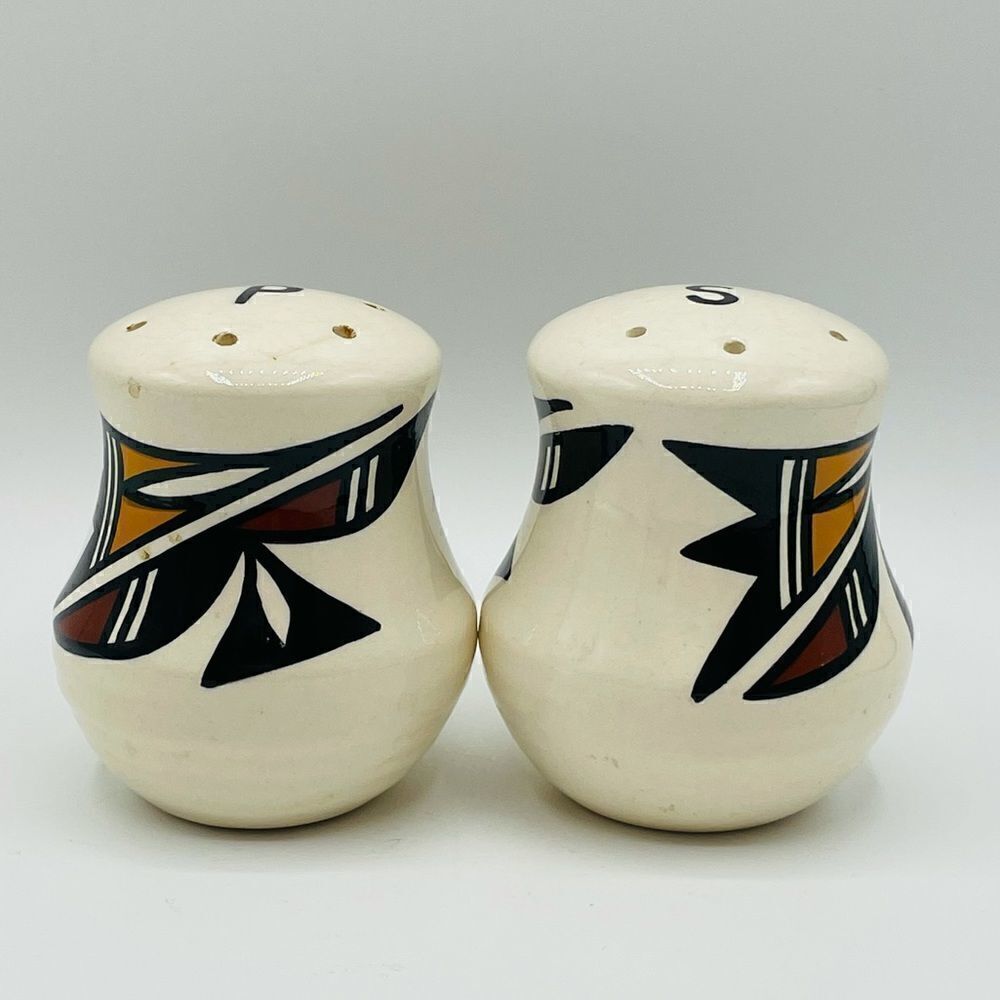Vintage Acoma Pottery Salt and Pepper Shakers